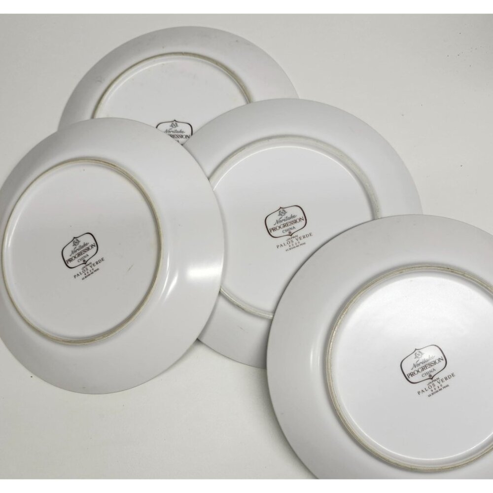 Noritake Progression Palos Verde 8" Lunch Salad Plates Mid Century Style Japan - Picture 6 of 7